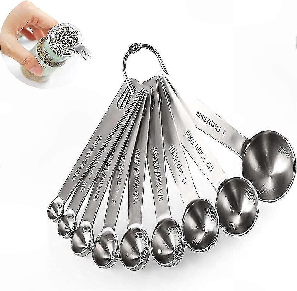 Baking Measuring Spoon Set with Metal Cups and Spoons for Kitchen Use