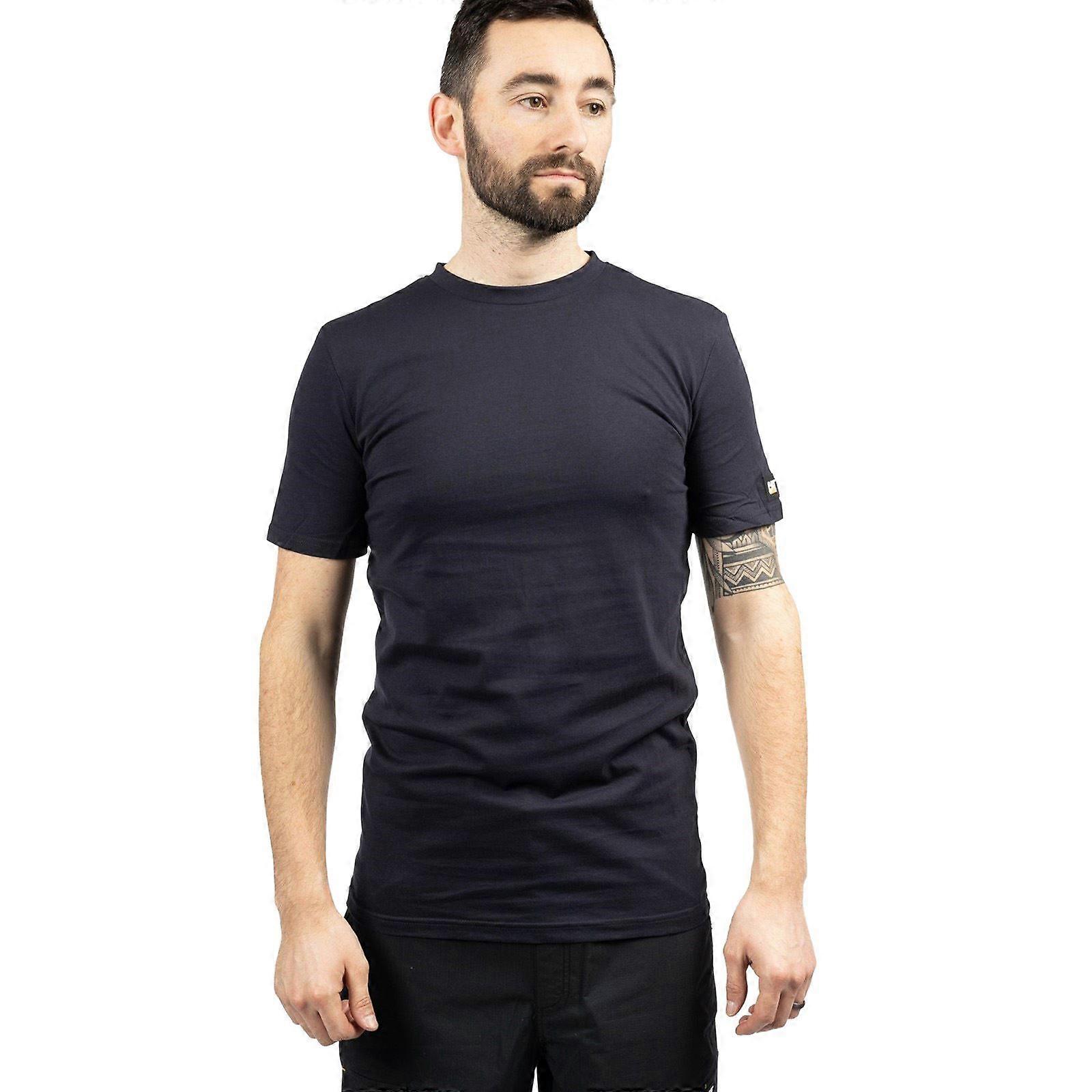 Caterpillar Essentials Short-sleeve Cotton Men's Blue
