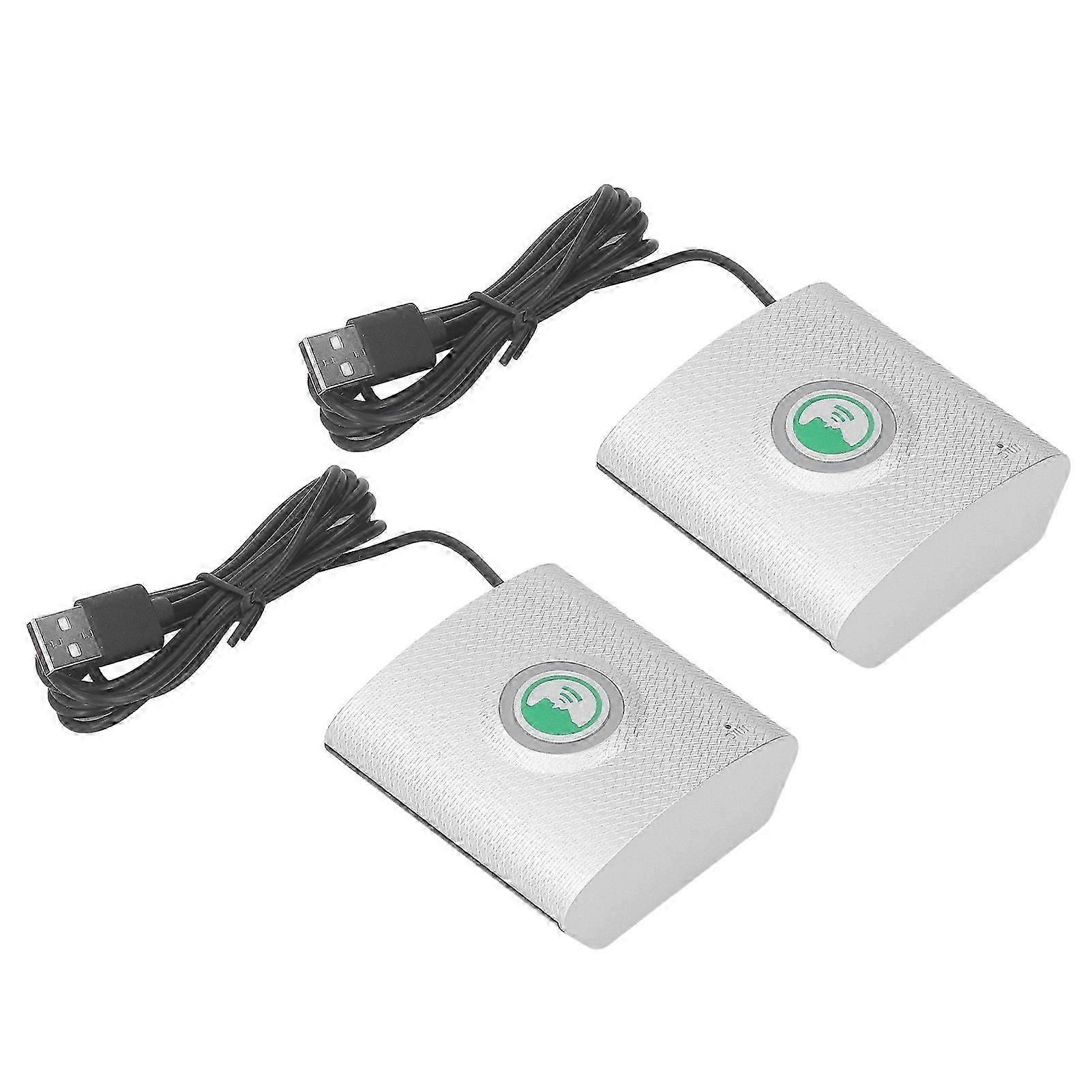 2 Way Voice Intercom Doorbell Wireless Long Distance Silver 100m