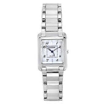 Citizen L Eco-Drive Edelstahl Perlmutt-Zifferblatt EW5600-87D Damenuhr