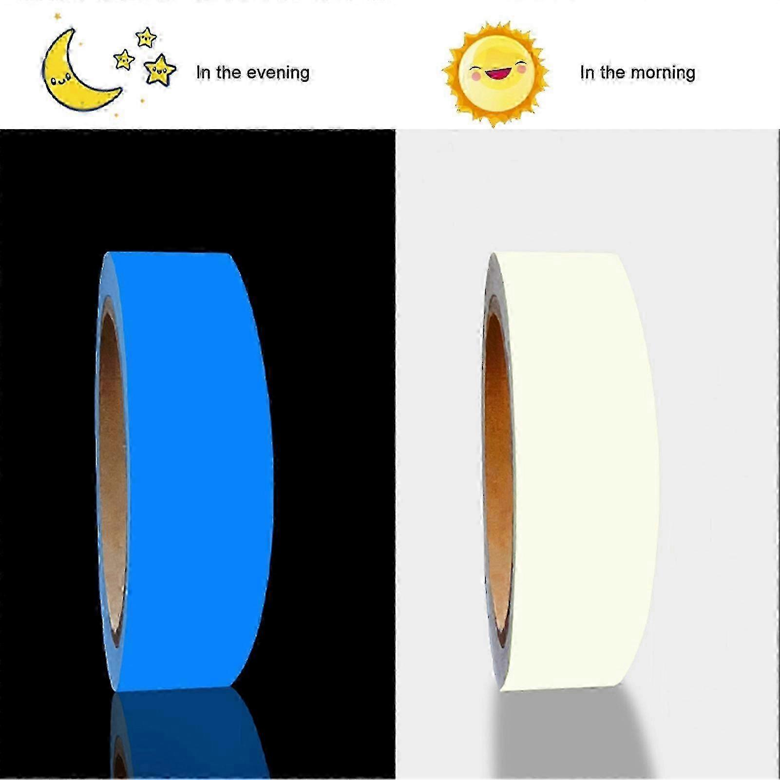 Photoluminescent Tape For Wide Uses Including Game Room Props Costumes Neon Party Decorations, Non-Toxic Environmentally Friendly Highly Viscous Easy