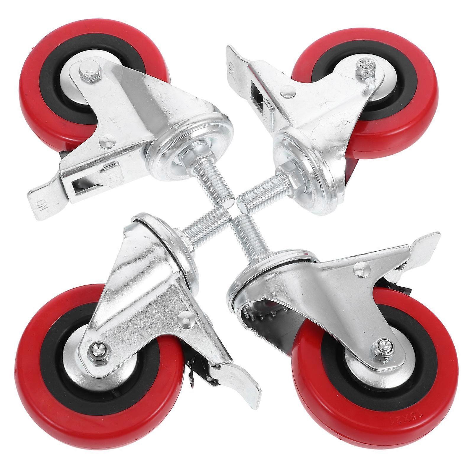 Furniture Wheels Stem Casters for Mobile Trolley 4Pcs Reliable Usage