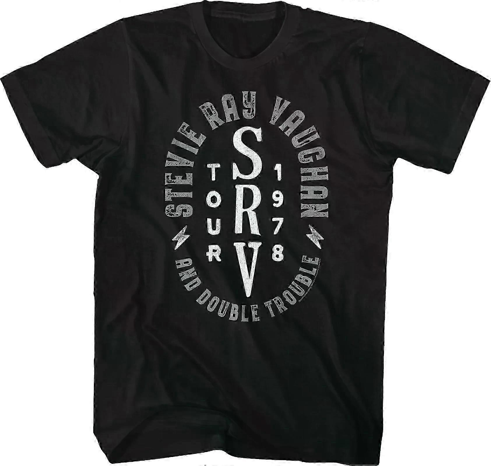 Tričko s motivem turné Stevie Ray Vaughan & Double Trouble z roku 1978, Rockinstone