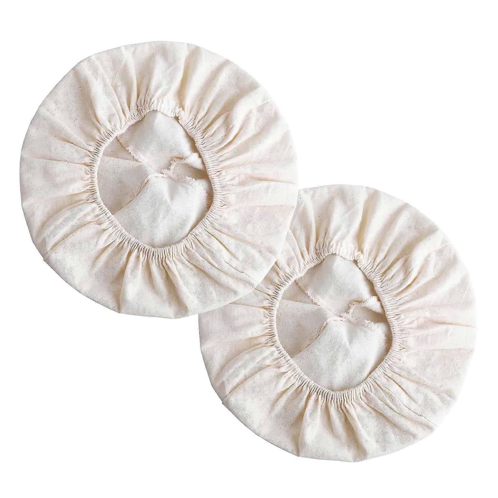 2Pcs Multipurpose Baking Basket Liner Fabric Covers Prevents Contamination While Proofing Bread or Storing Baking Goods Multicolor