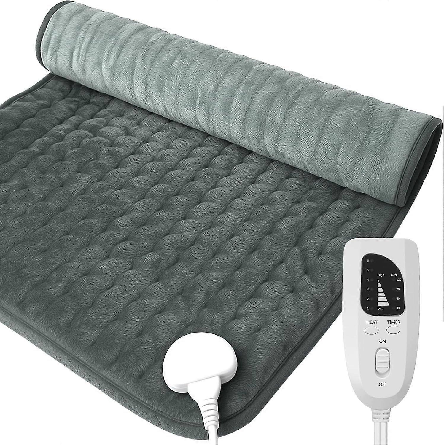 Electric Heating Pad with 6 Heat Settings & Timer - Physiotherapy Blanket for