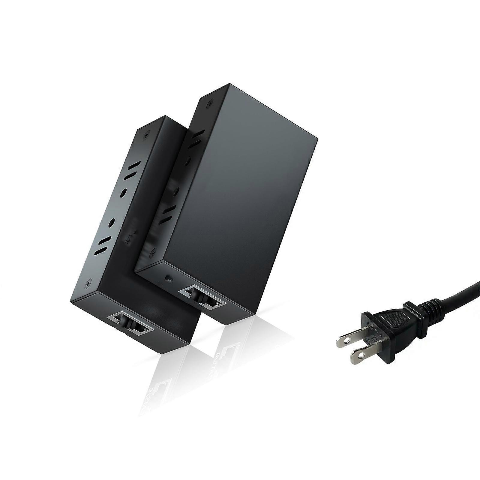 60M Rj45 Ethernet Extender 1080P Transmission Via Cat5e/6/7 Cable for Gaming Consoles Conference Room Multicolor