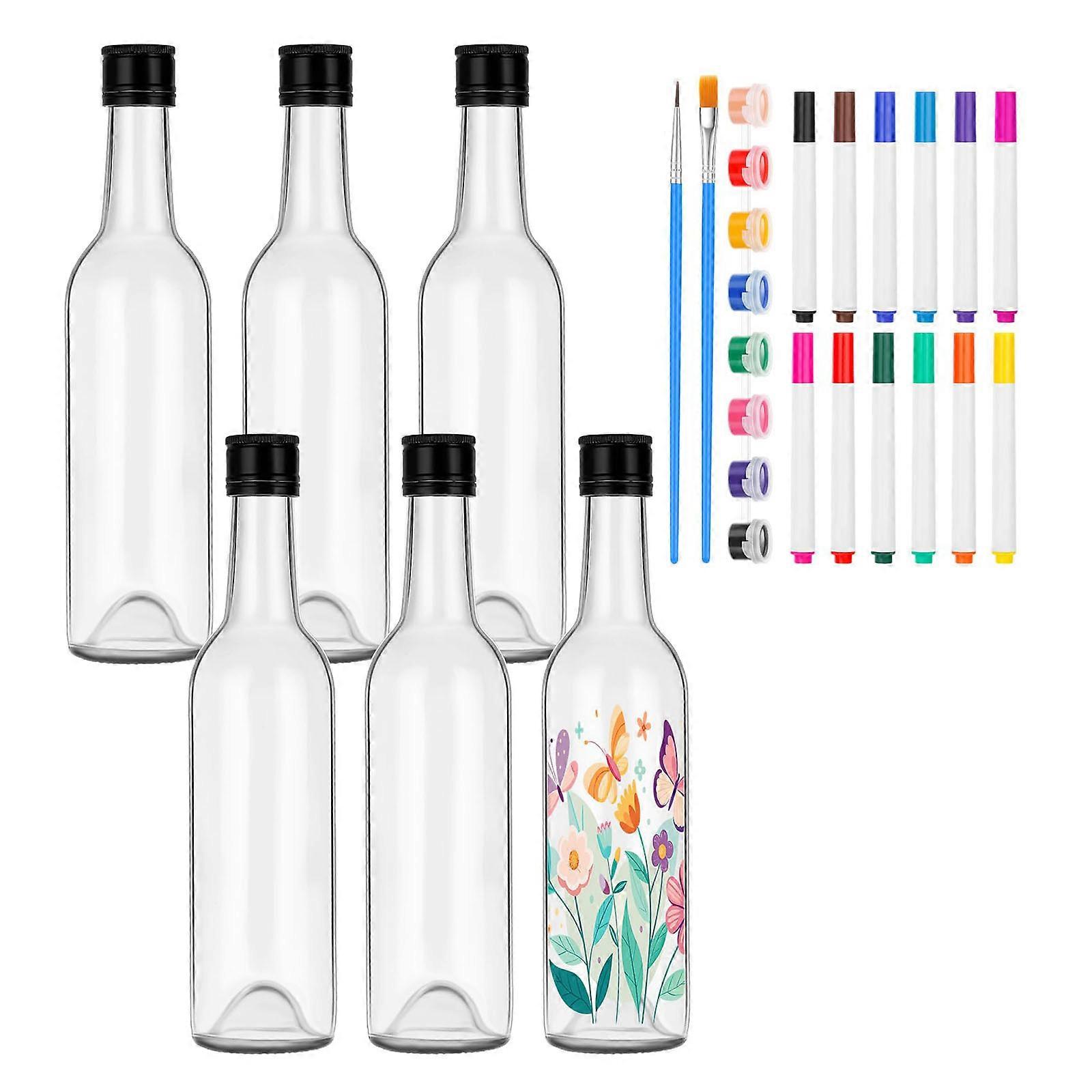 Rewashable Plastic Wine Bottle Markers Set For DIY Labeling Creative Party Accessories With Eraseable Dye Multicolor