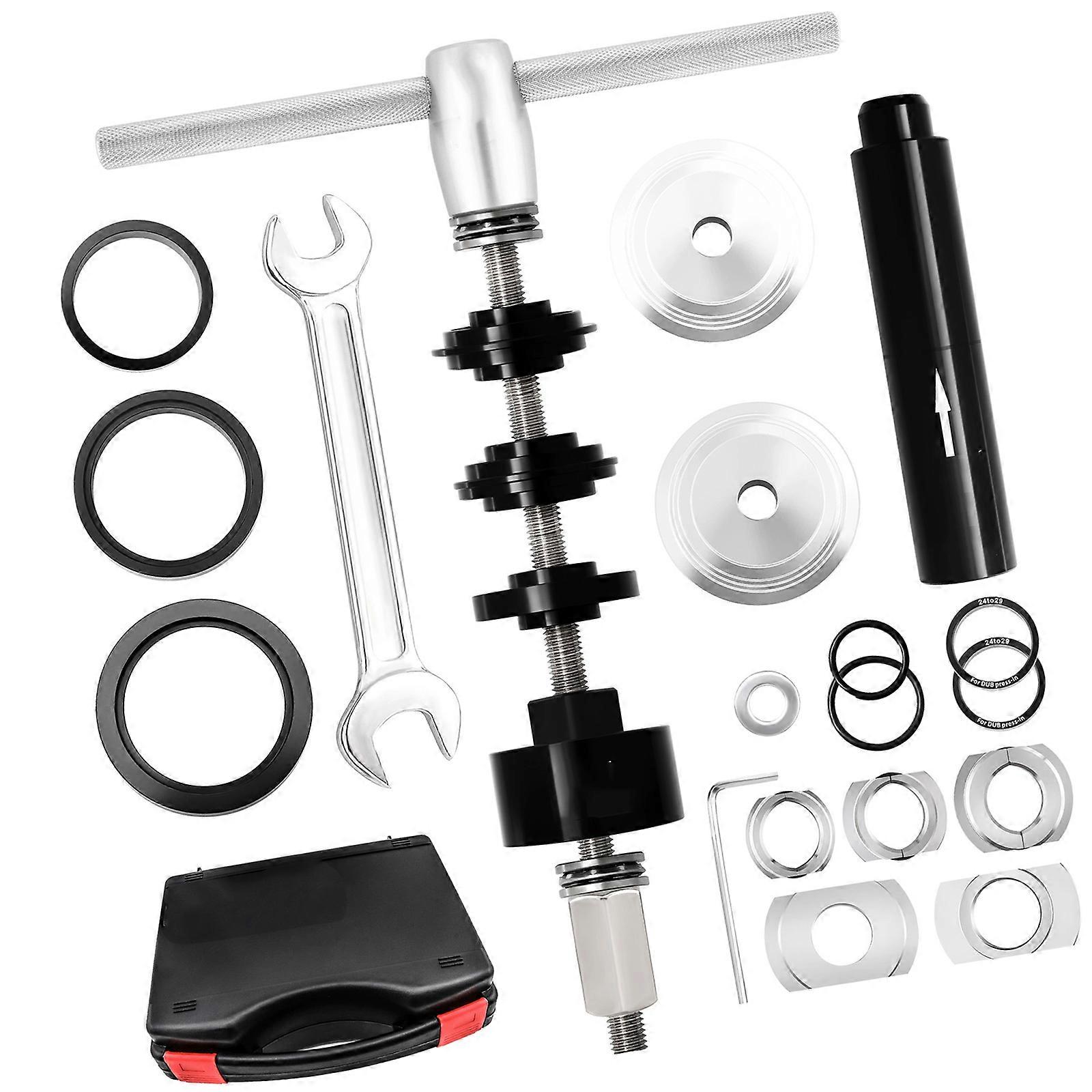 Multifunction Bicycles Repair Tool Professional Press Bottom Brackets Tool for Brackets Installation And Bearing Removal  silver