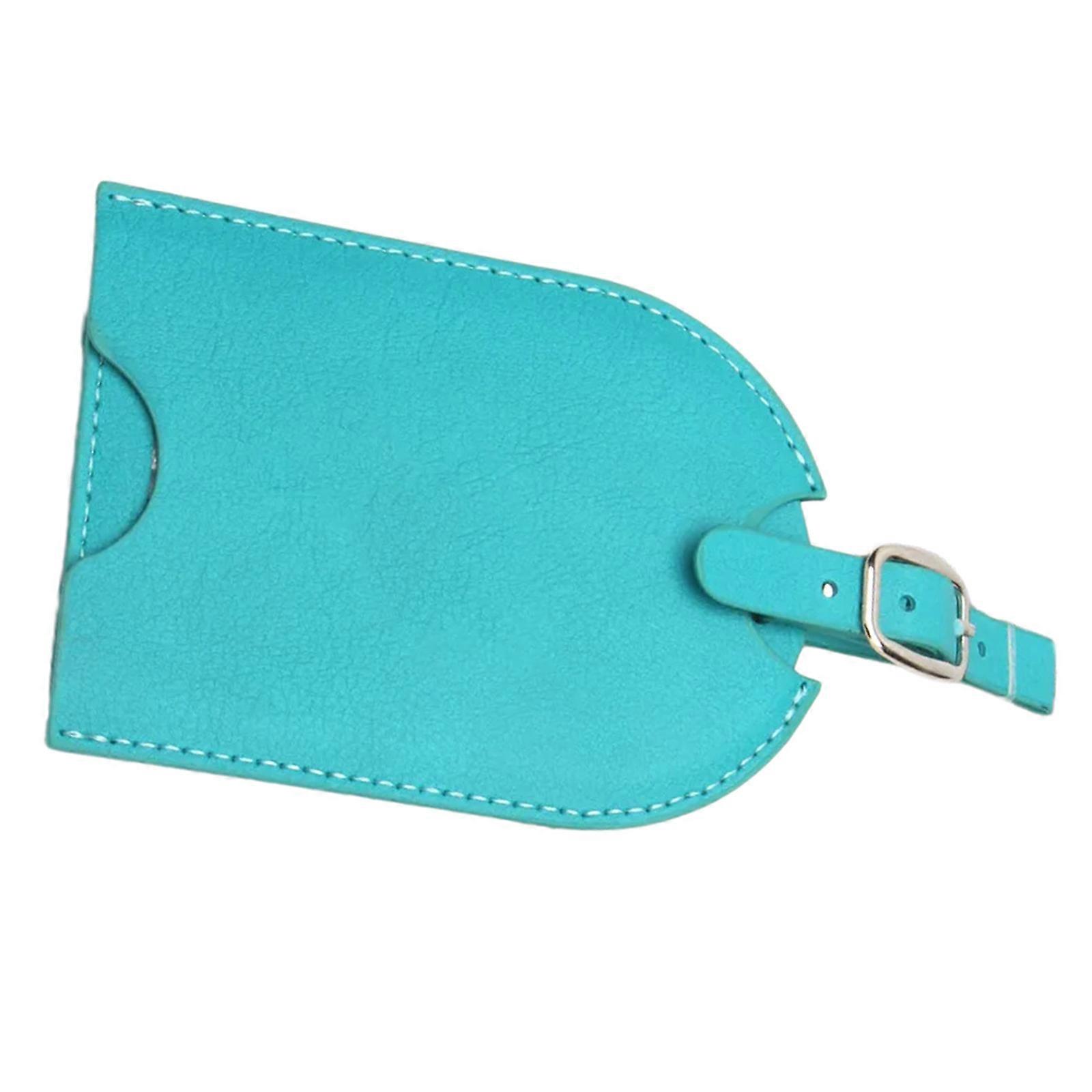 Efficient Slide Out Black Luggage Labels for Secure Identification on Airplanes Trains and Buses Boarding Pass Holder  Sky Blue