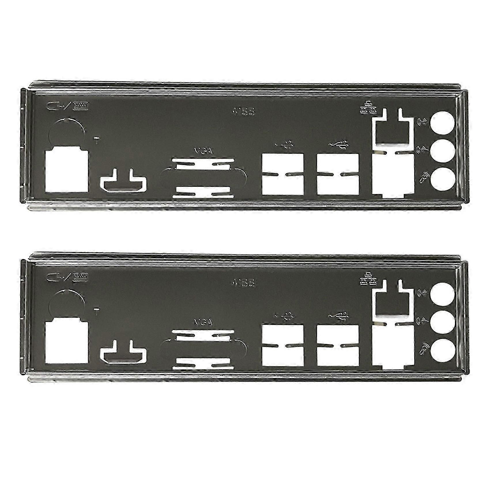 2x I/o Shield Back Plate For B250c B75 12usb B75 8usb Mining Motherboard Io Baffle Chassis Bracket