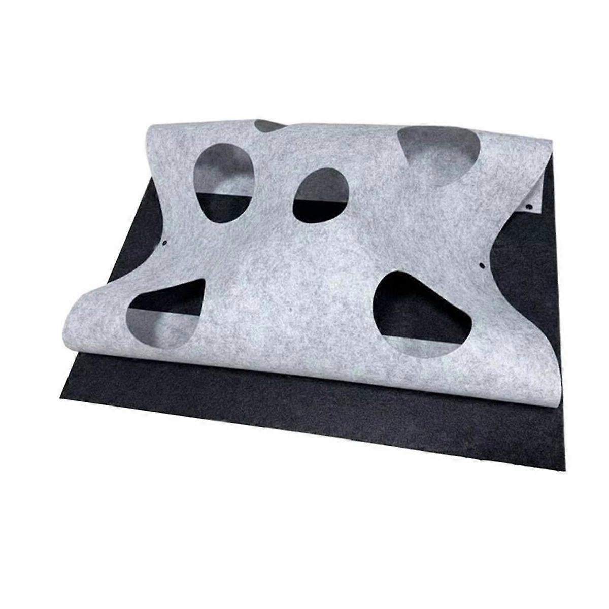 CatMats Interactive Multifunctional Foldable Pad Cat Indoor Play Tunnel Cave Pad for Scratching Res