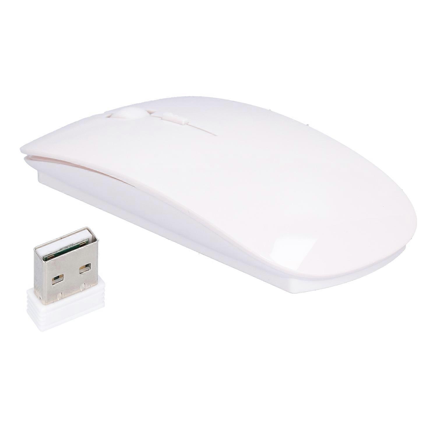 Wireless Mouse Smart Slim Portable 2.4G Cordless Mouse with USB Receiver for Office Laptop Computer 