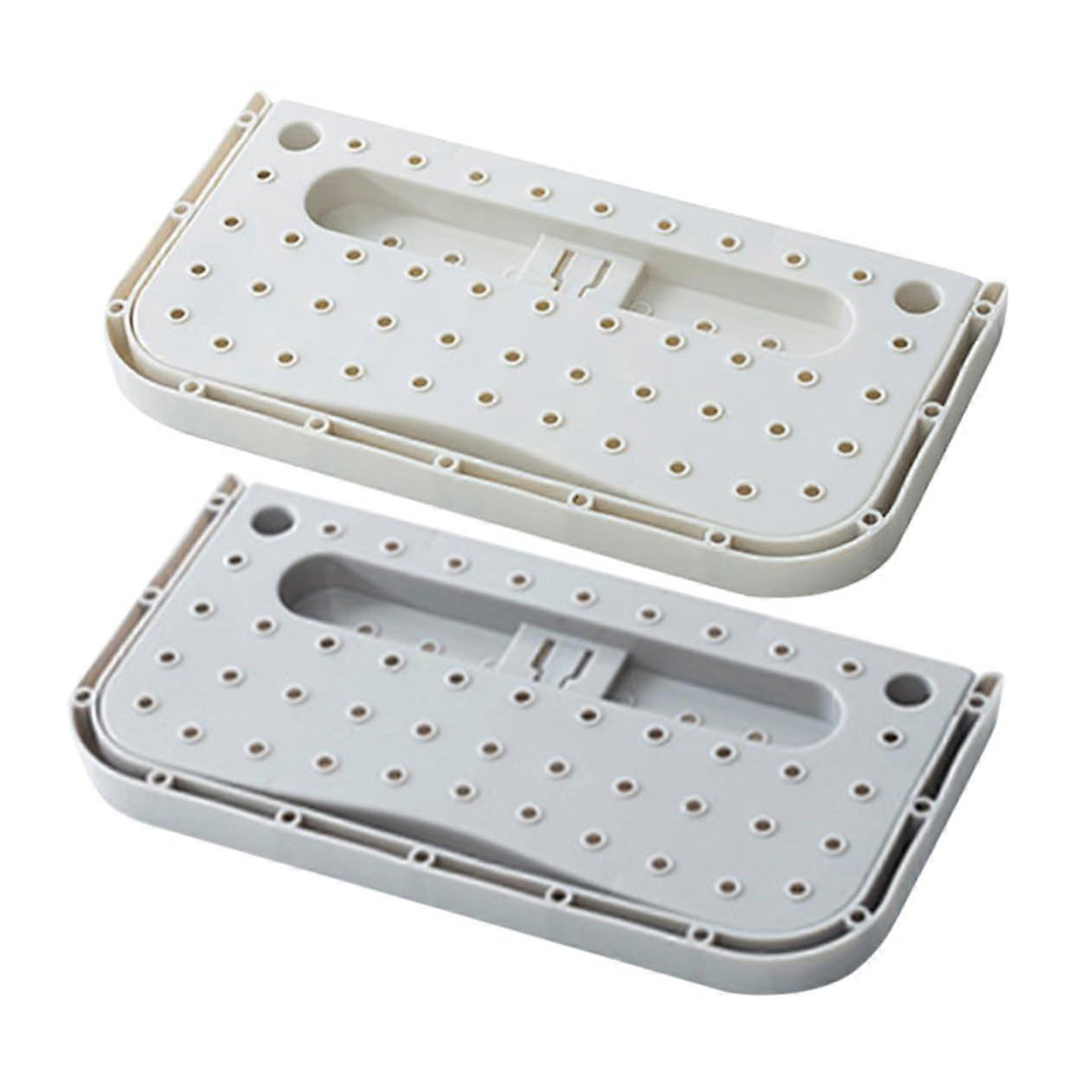 2 Pack Wall Mounted Shoe Holder with Foldable NoDrill Design for Slippers and Entryway Storage