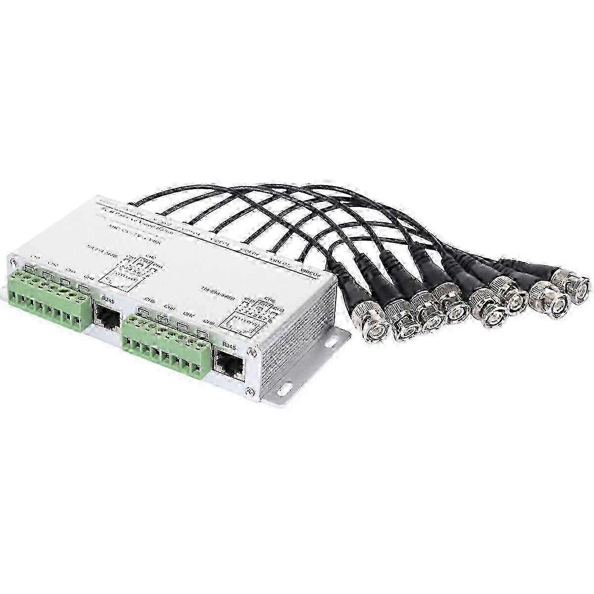 2025 8ch Hd Cvi/tvi/ahd Passive Transceiver 8channels Video Balun Adapter Transmitter Bnc To Utp Cat5/5e