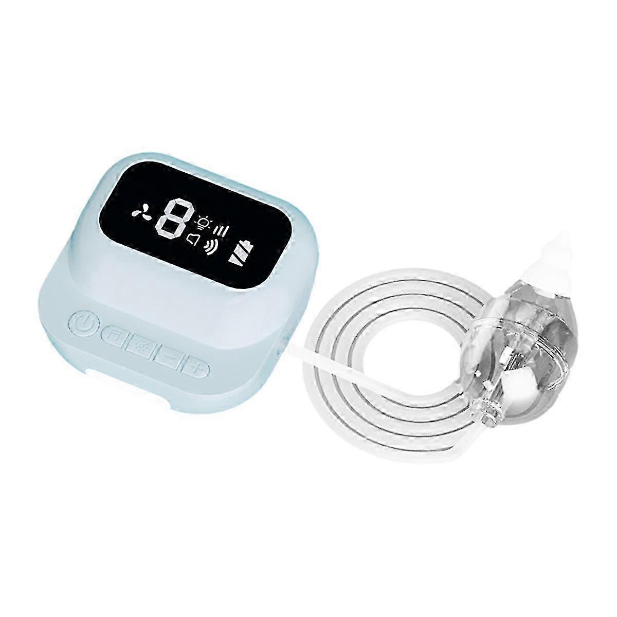 Rechargeable Baby Nasal Aspirator Not Invasives Electric Nose Suction Comfortable Device for Newborns to Toddler Blue