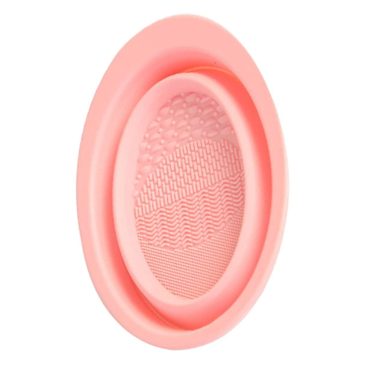 Makeup Brush Cleaning Scrubber Pad with Textured Surface for Fast Washing and Reuse
