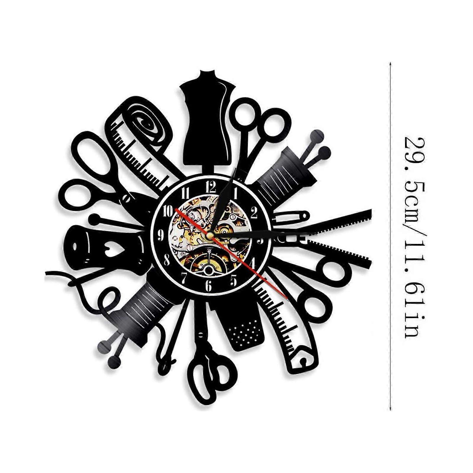 Fnyoxu Vinyl Record Wall Clock 's Tool Styling Wall Clock