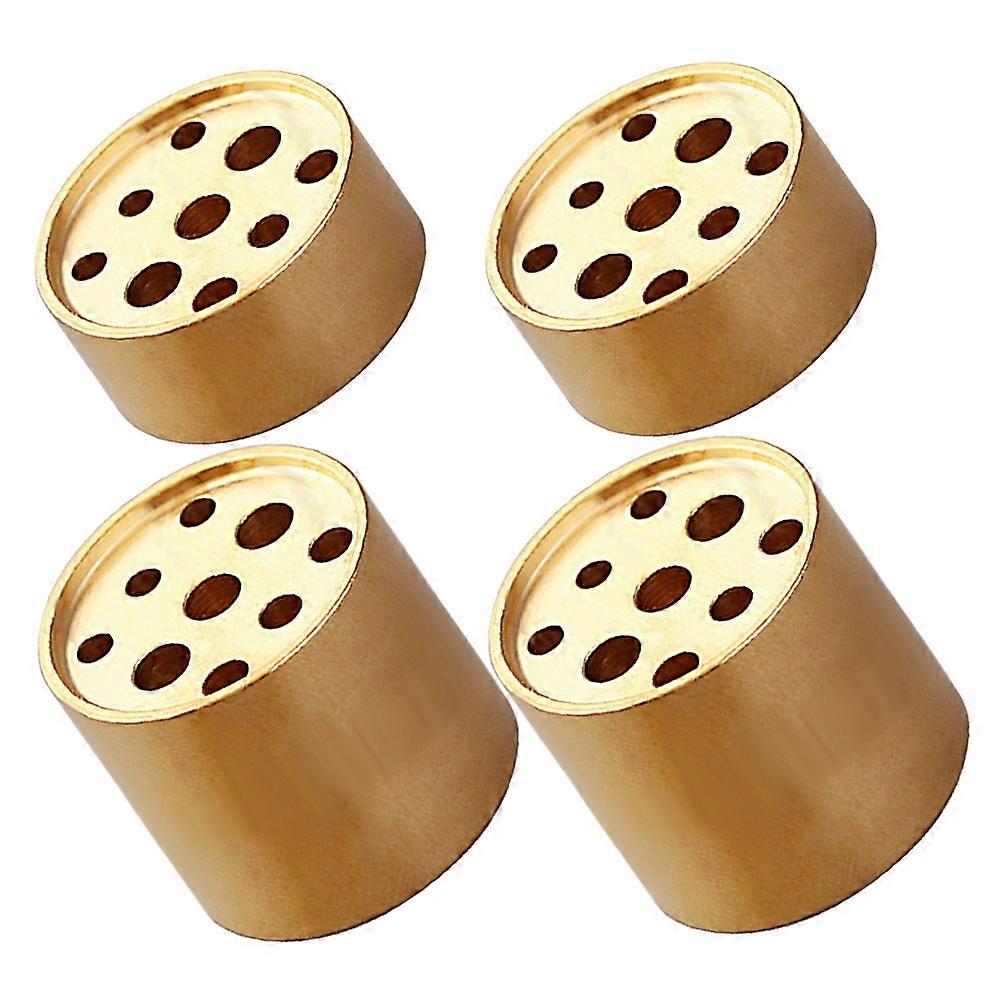 Multi-Hole Incense Stick Burner 4Pcs for Aromatherapy Brass Holder