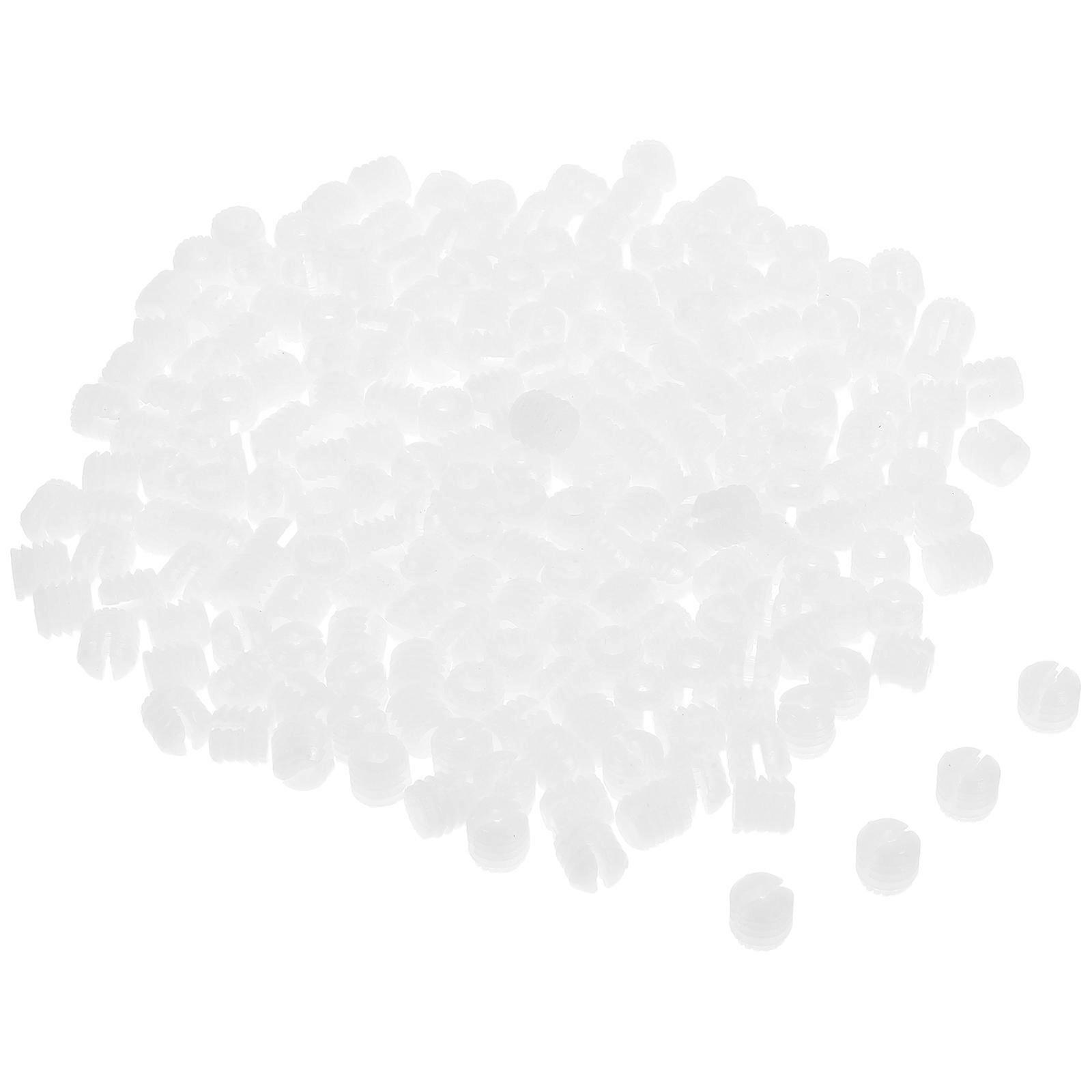 White Hinge Dowel Inserts for Cabinet Door Hardware 200Pcs Nylon Plastic