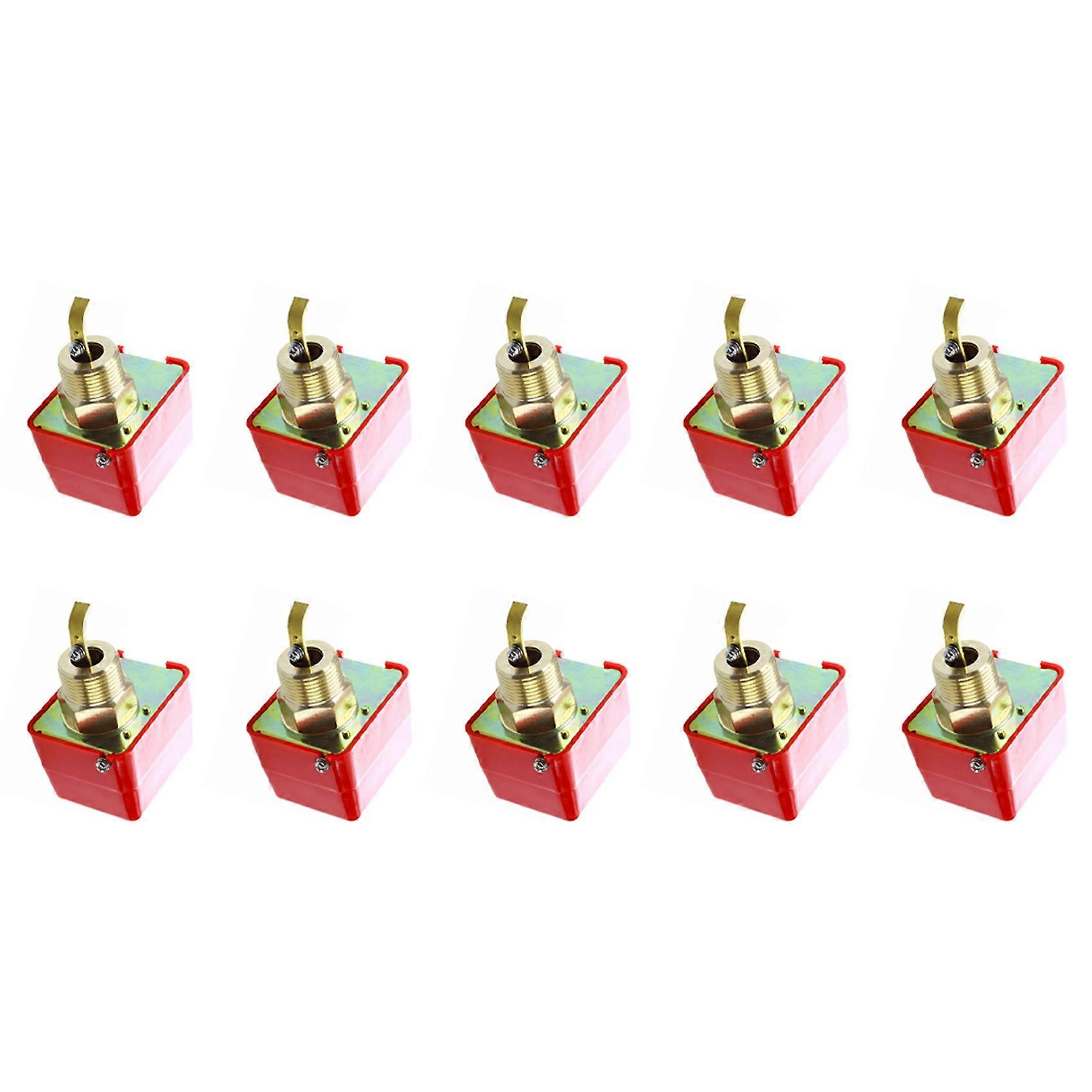 10X AC 220V 15A Male Thread SPDT Water Paddle Flow Switch HFS-25