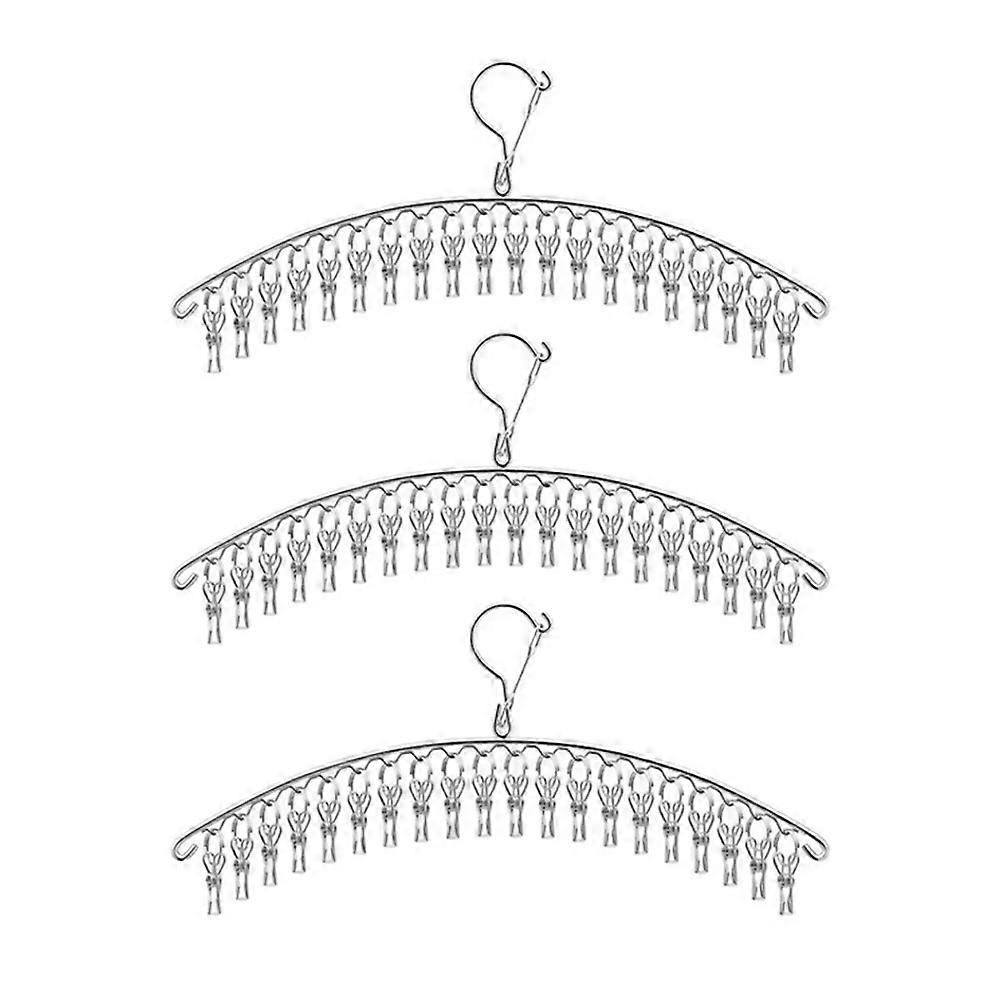 20clip Stainless Steel Clothes Drying Rack Windproof Clothes Rack