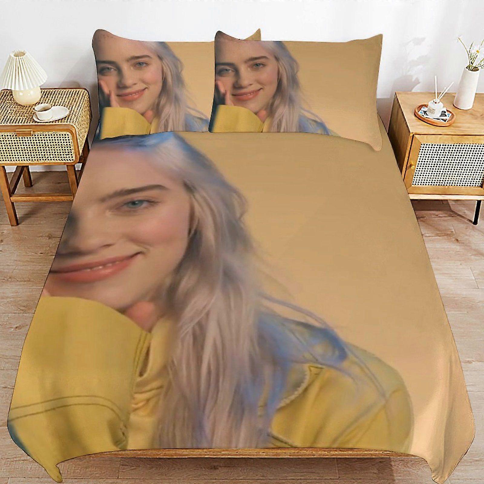 472BY Billie Eilish Light Feel Soft Touch Consistent Fabric Smooth Sleep Layer Duvet Cover Sets Comfort Kit SQ472