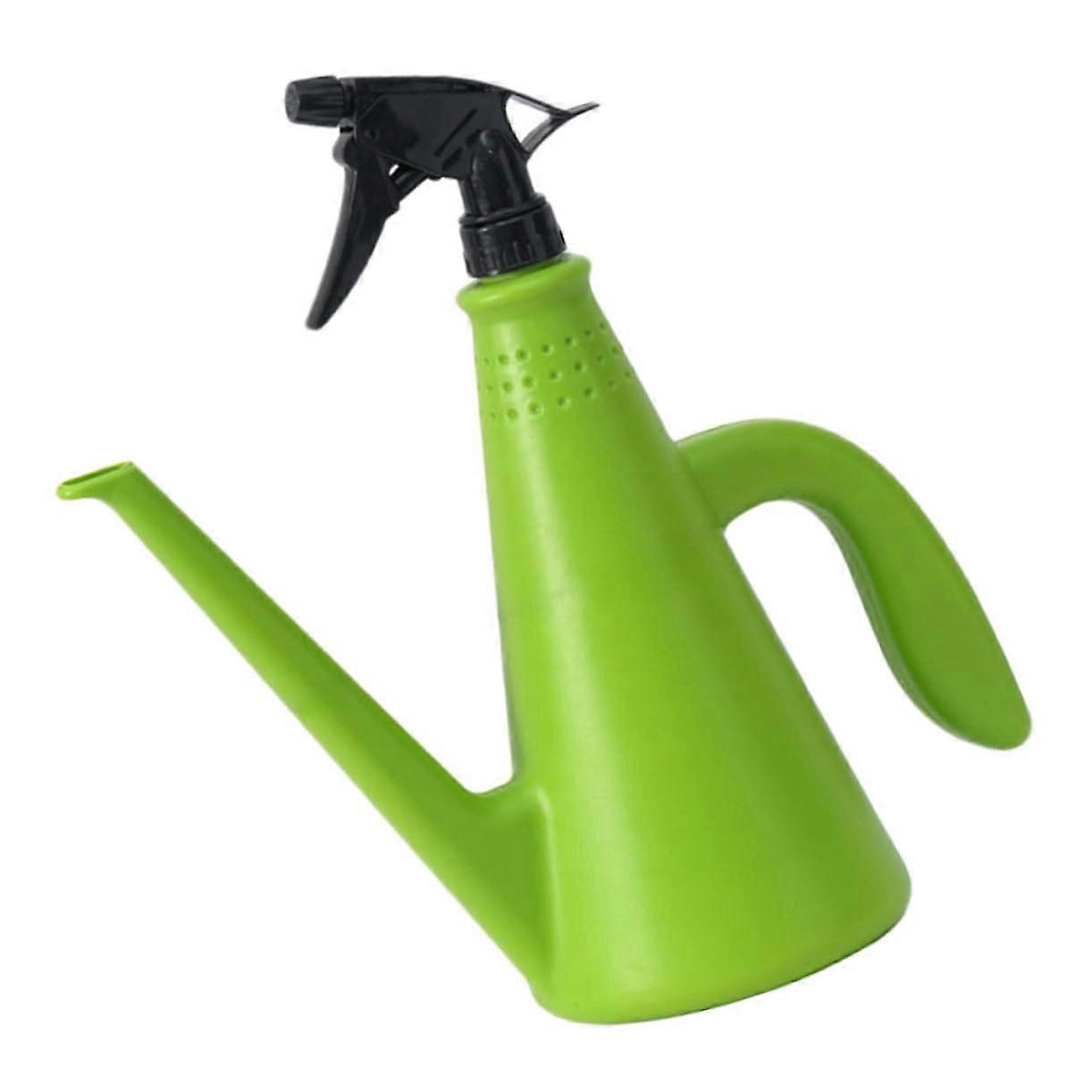 Dual Purpose Garden Watering Can with Long Spout and Adjustable Mist Plant Spray Bottle