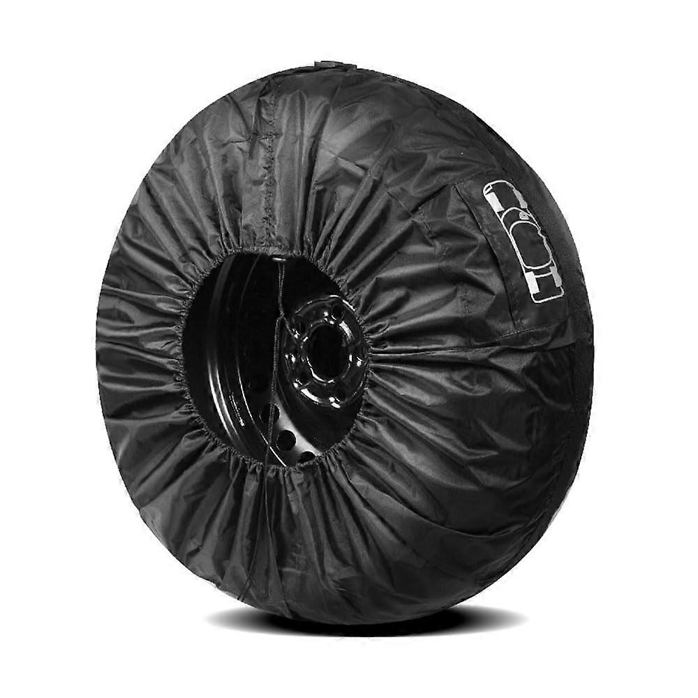 Waterproof Dustproof Spare Tire Cover, Adjustable Elastic Hem, Black, Compatible with Skoda Octavia and Similar SUVs