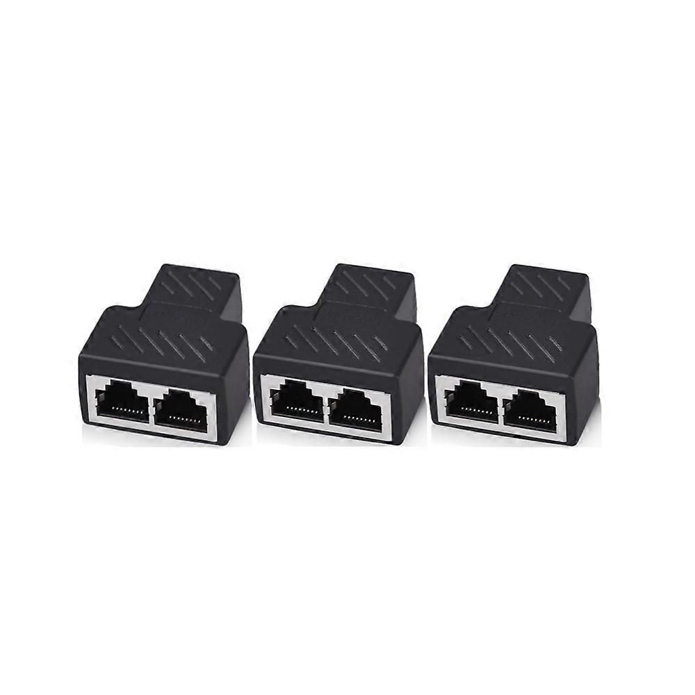 Network Rj45 Cable Port Network Cable Splitter Extender Plug Adapter Connector Split Into Two Splitter Coupler Cable Extender