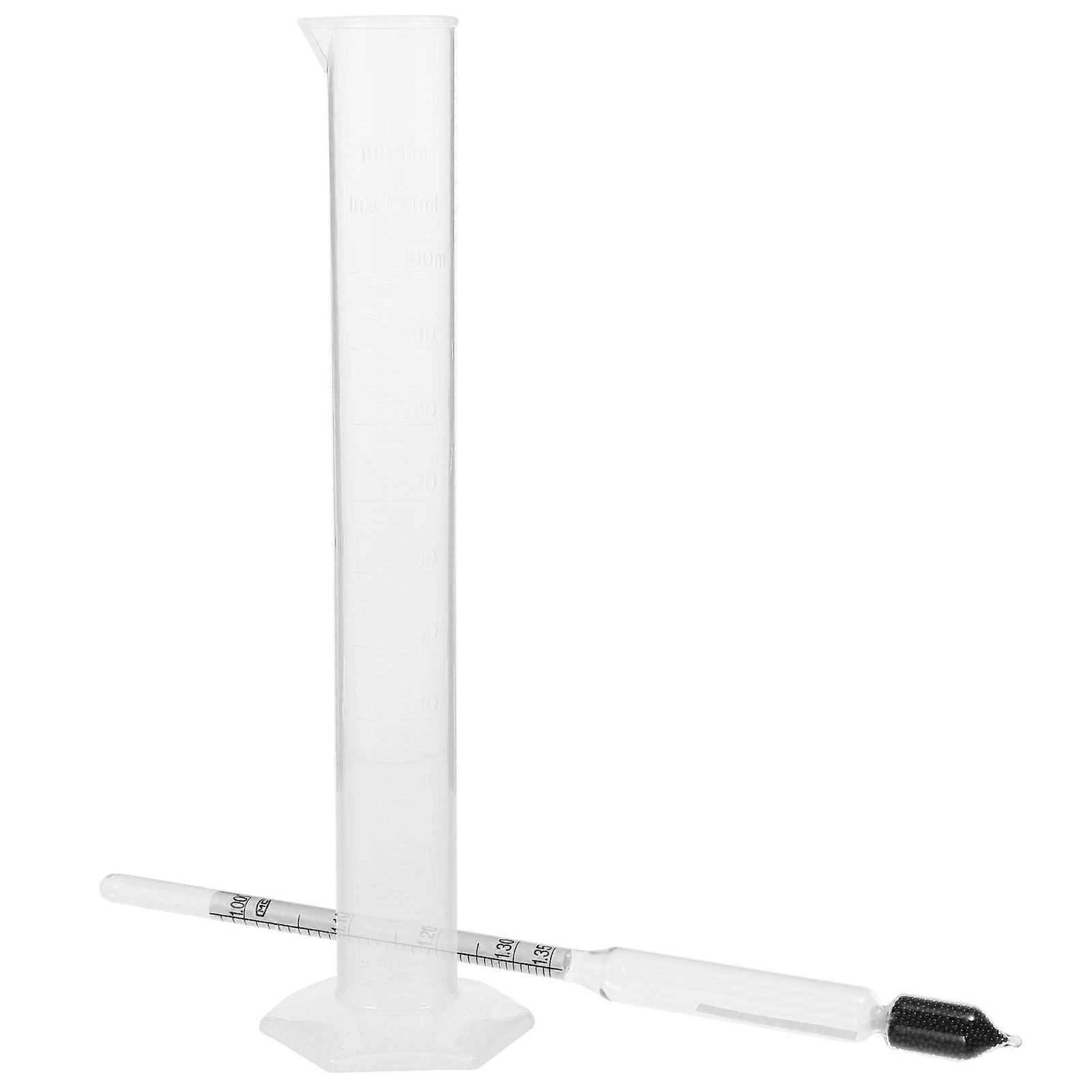 Hydrometer and Cylinder Set for Kitchen Dough Measurement 3Sets