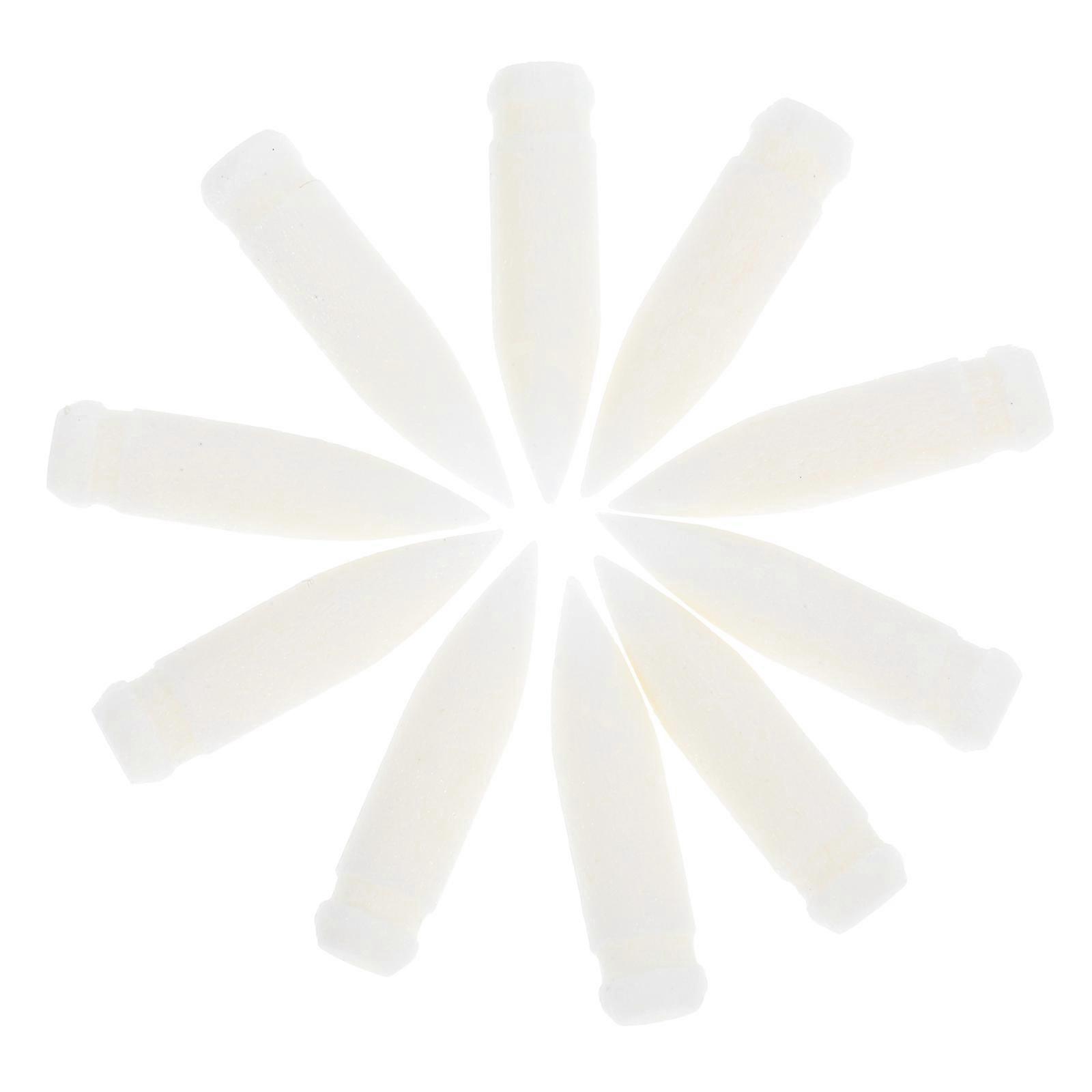 Replacement Acrylic Paint Marker Nibs 10Pcs White Nylon Tips for Drawing
