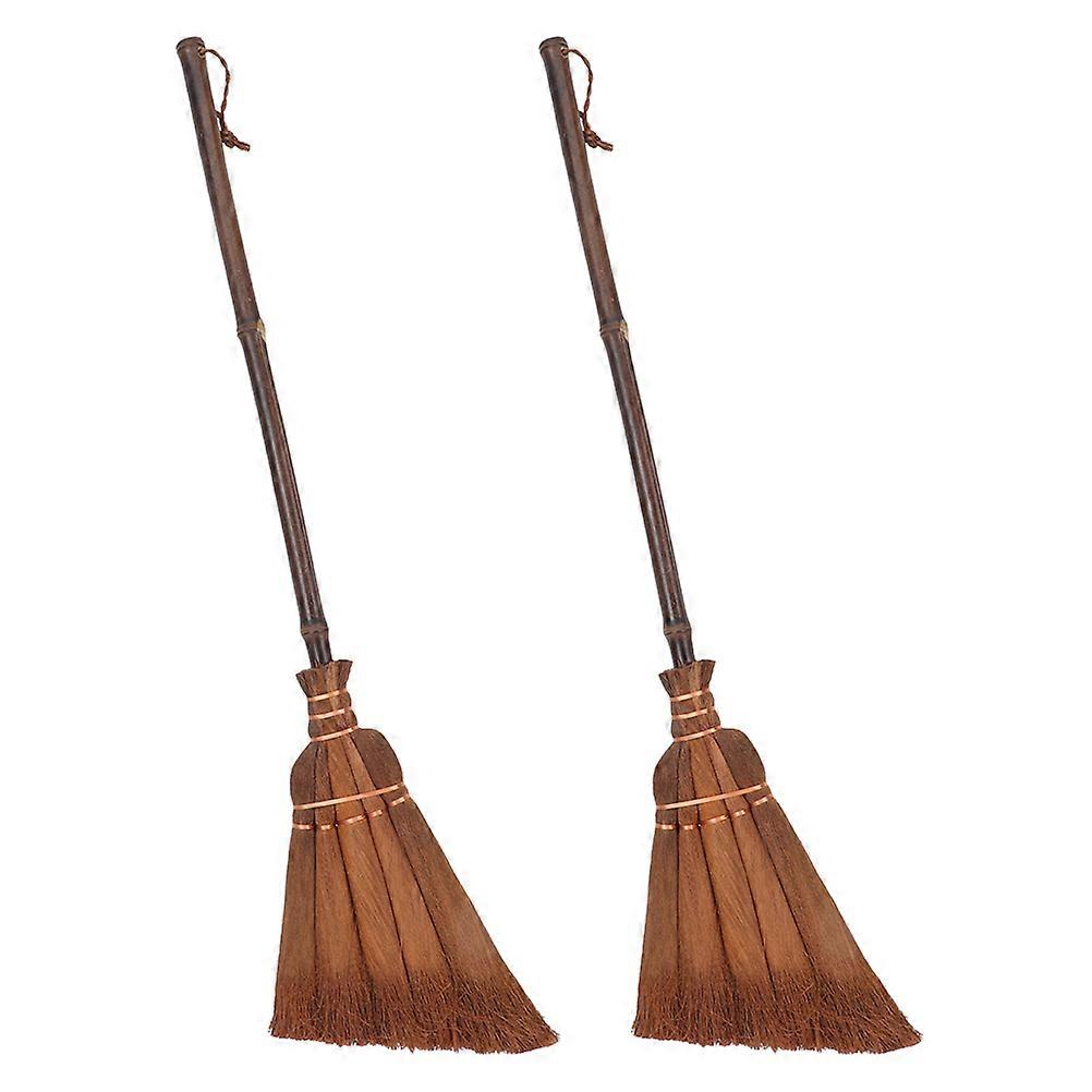 Children's Bamboo Broom Set for Home Cleaning with 2Pcs