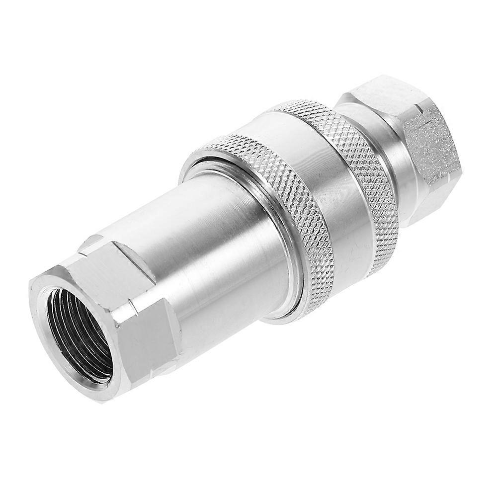 Hydraulic Couplers Quick Connect Fittings for Pipe Silver