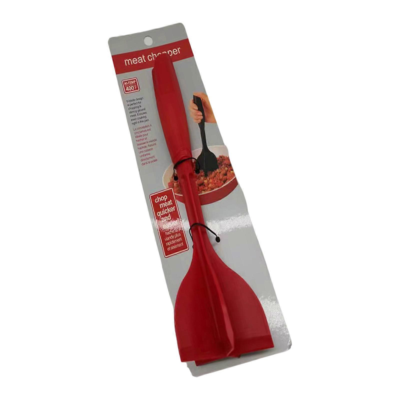 Portable Kitchens Aid For Meat Pressing Kitchens Essential Meat Crusher with Ergonomic Designs Handle for Home Use  Red