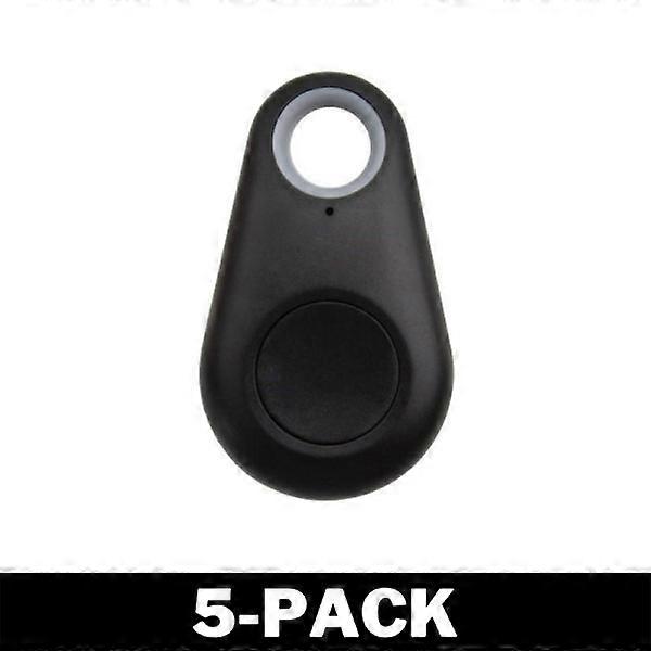 GPS Mini Tracker for Dog / Cat / Keys Black 5-Pack