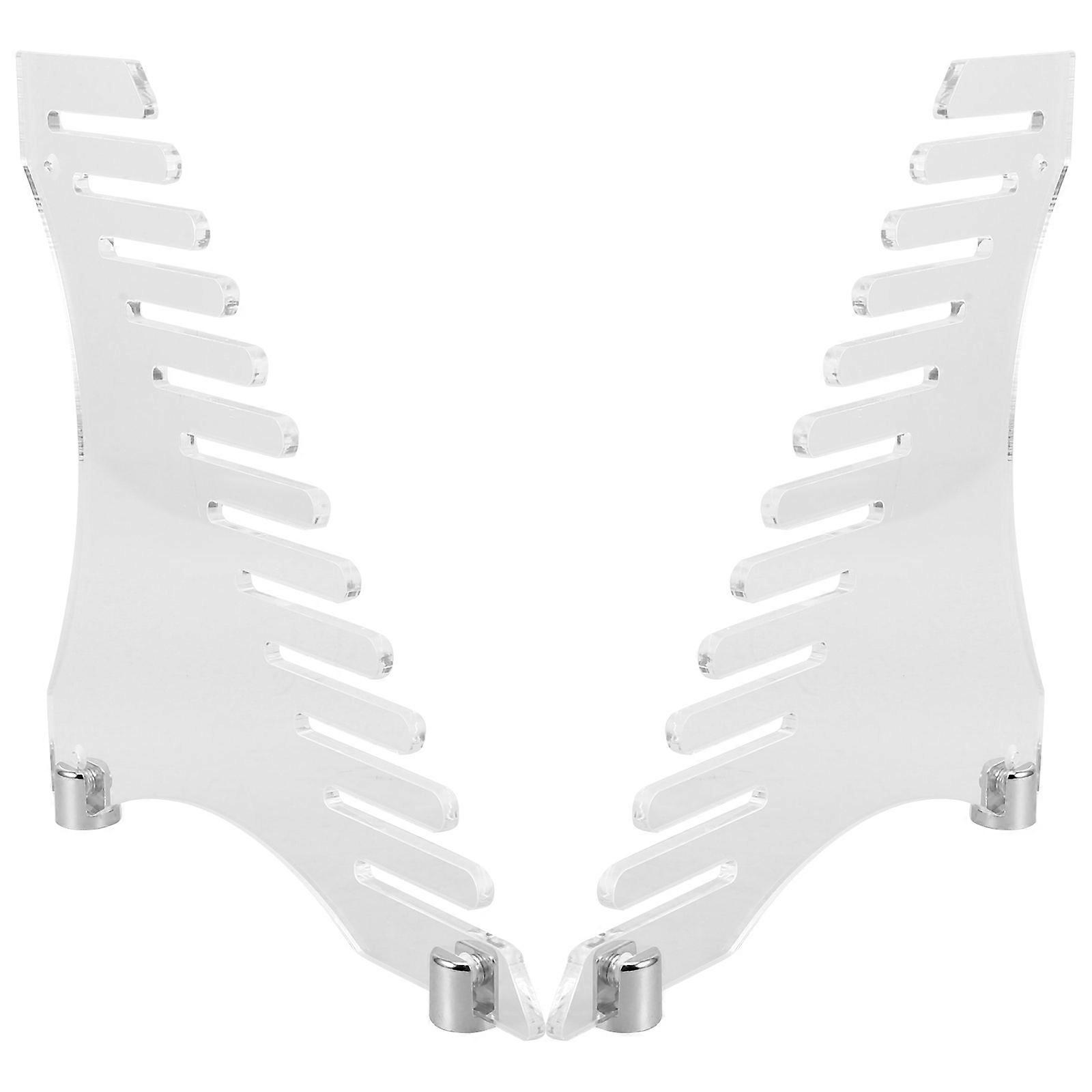 Clear Acrylic Vinyl Record Wall Mounted Display Rack for Organized Record Collection 2 Count