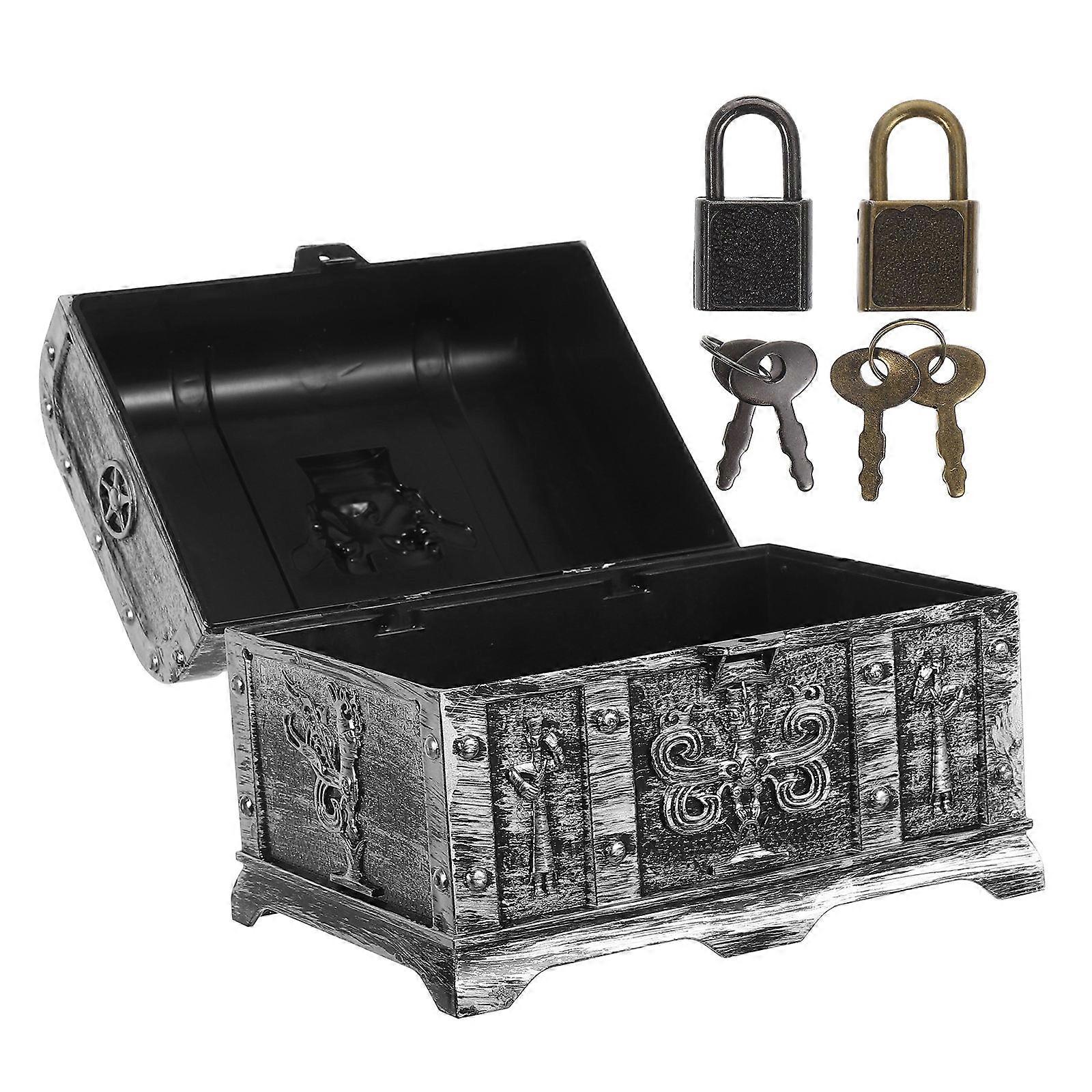 Halloween Treasure Chest Plastic Box for Lockable Storage