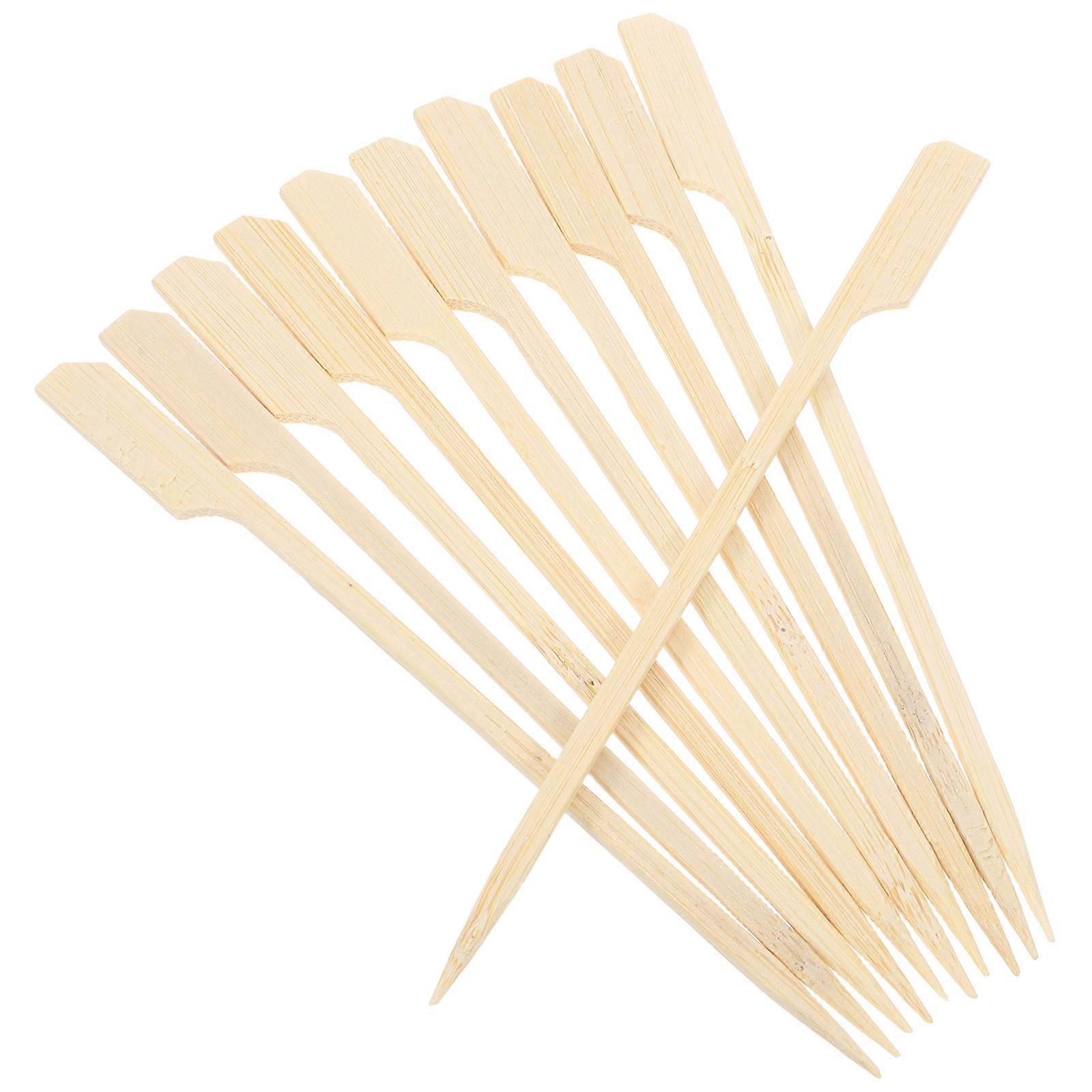 Bamboo Skewers for Barbecue and Kabobs with Sharp Tip 100Pcs Set