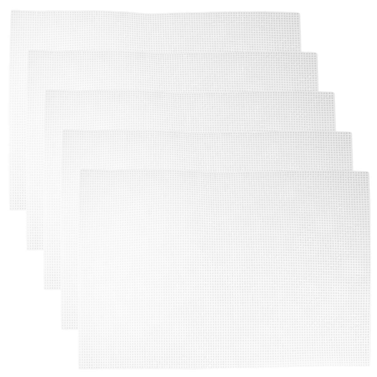 Plastic Mesh Grid 5PCS White Square Grid Ideal For DIY Enthusiasts And Handmade Crafts Projects
