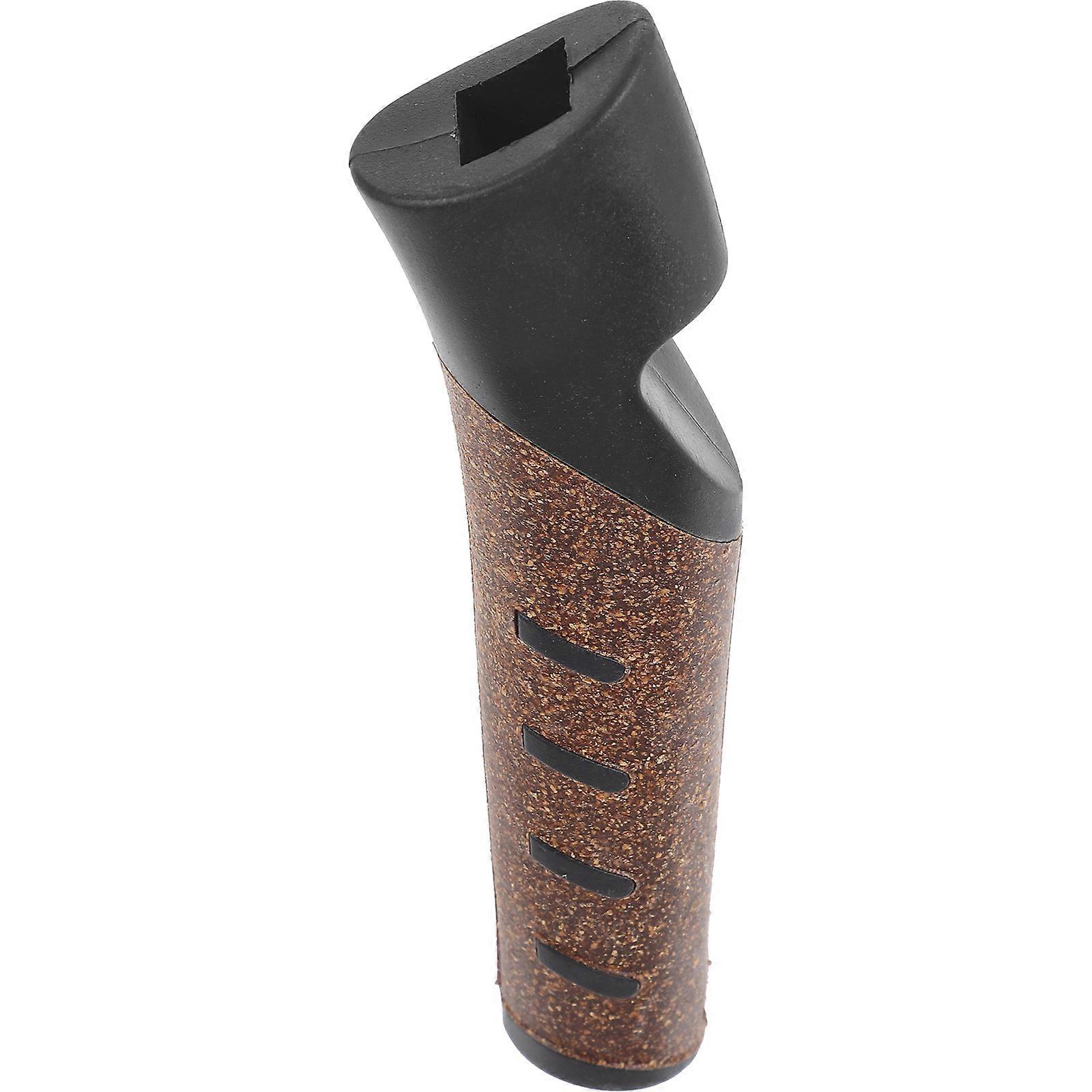 Assorted Color Trekking Pole Handle for Hiking Use 2Pcs Durable Wood Grip