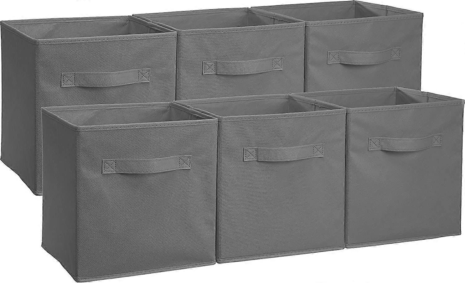 E-Commerce Foldable Storage Cubes - Foldable Cloth Storage Cube Basket Bins Organizer for Nursery, Home, Office, 2 Pack