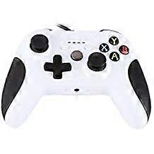 Wired Controller White USB Gamepad for Xbox One S and Windows PC Continuous Play