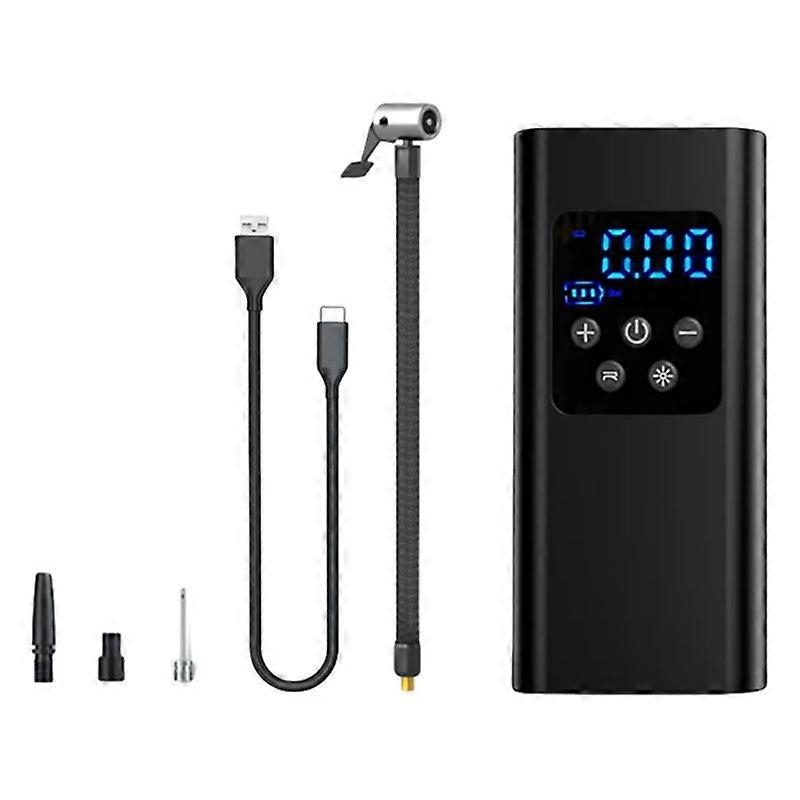 Wireless/Wired Electric Tire Inflator LCD Digital Display Portable Tyre Inflator With LED Light Digital Inflator Inflatable Pump
