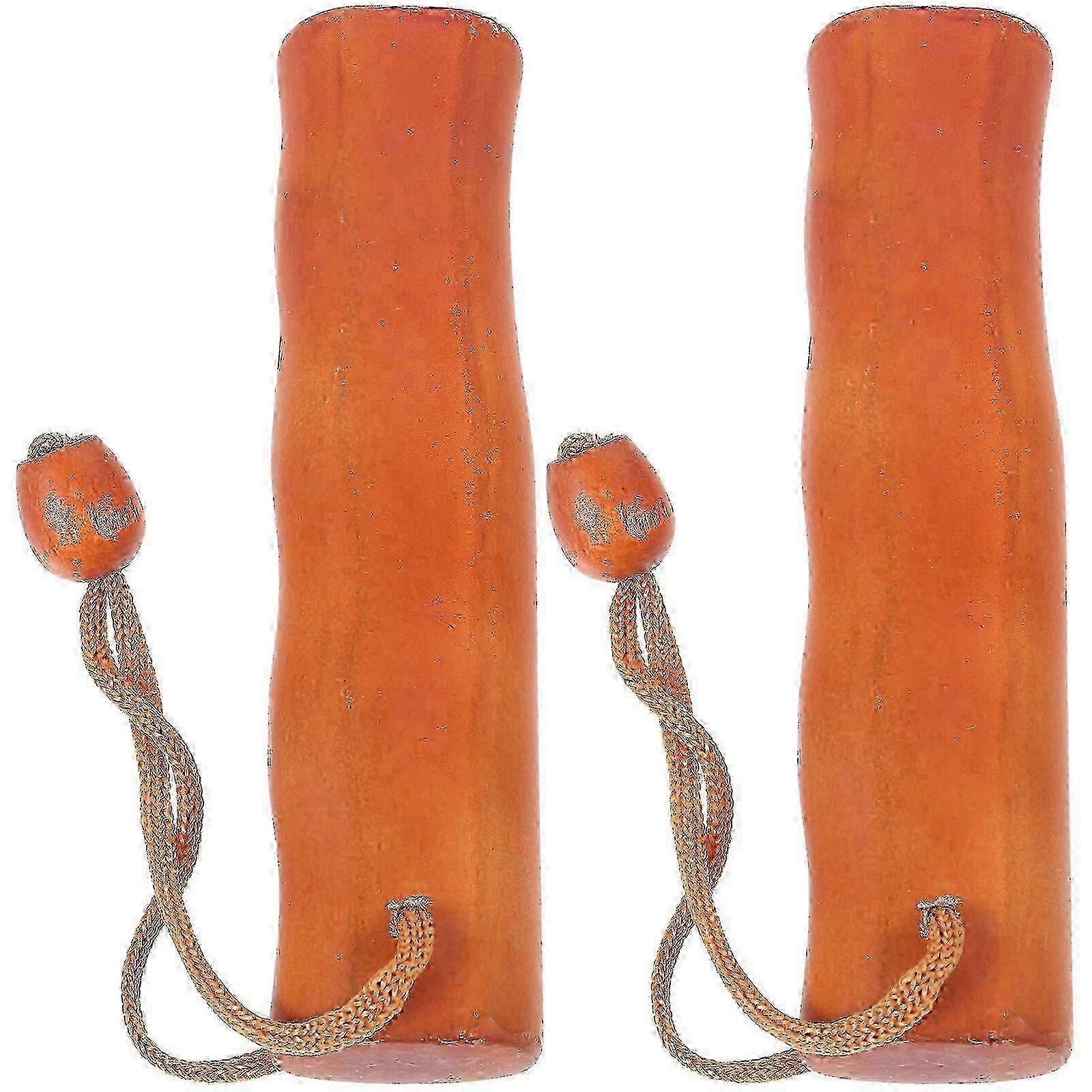 2pcs Light Brown Umbrella Handle Replacement 14x3.5x3cm