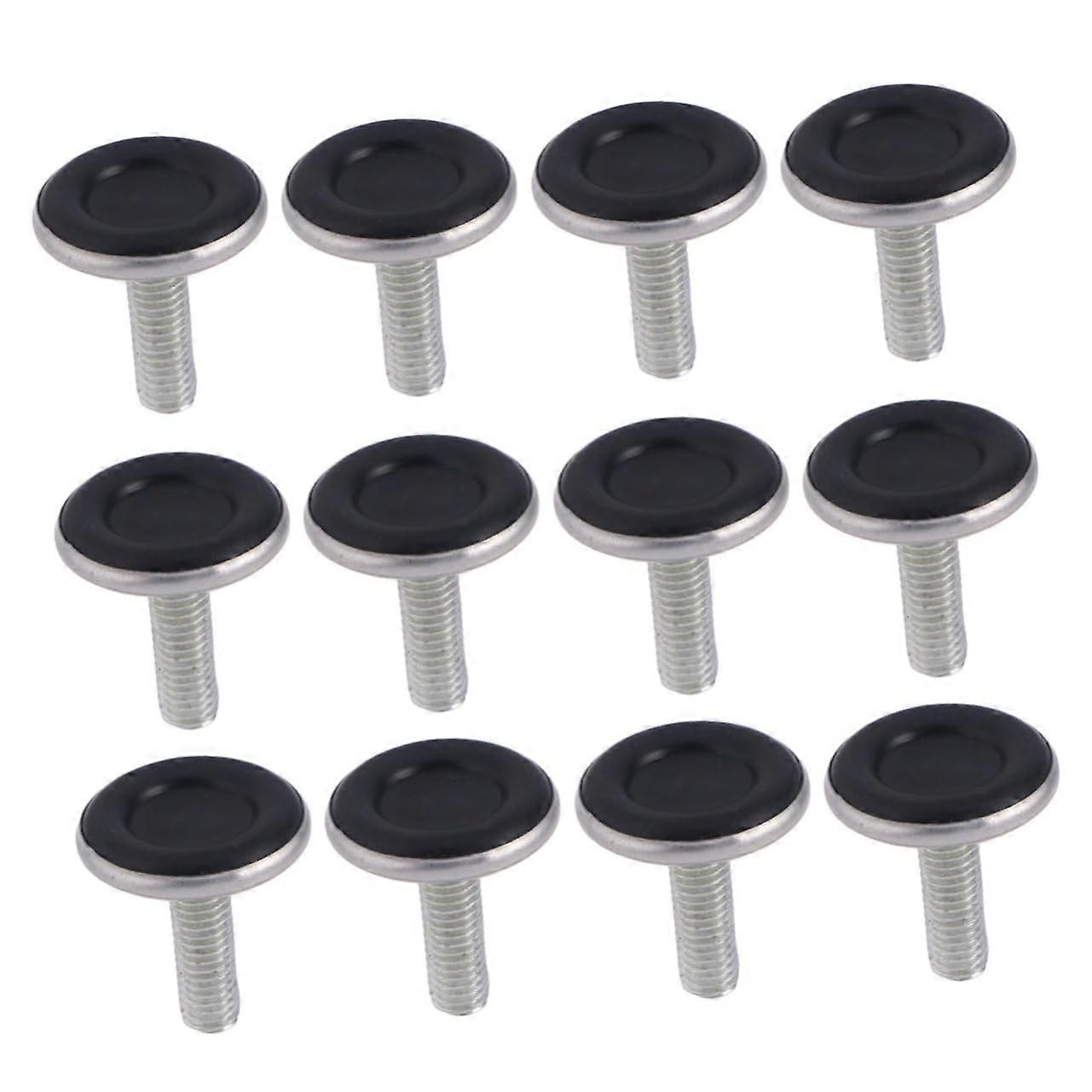 12 Pcs M8 Furniture Leveler Feet Adjustable Leg Nuts for Table and Chair Height Adjustment