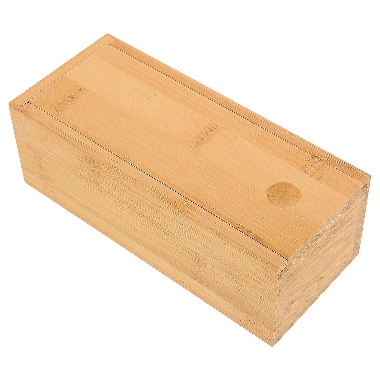 Pull Out Bamboo Sunglasses Case for Travel Glasses Storage