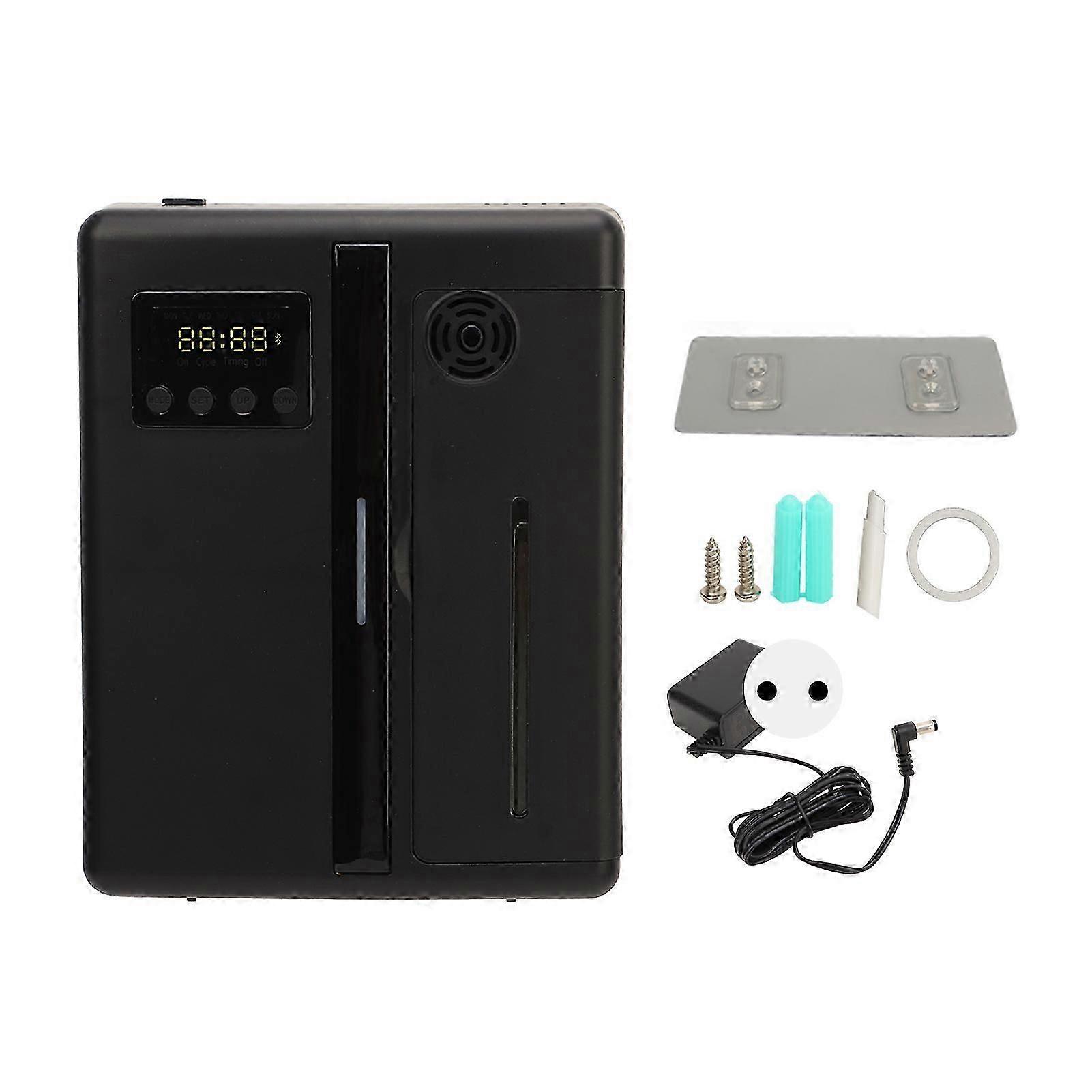 Aroma Essential Oil Diffuser Bluetooth Control Smart Aroma Mist Diffuser for Home Hotel Black 100240V EU Plug