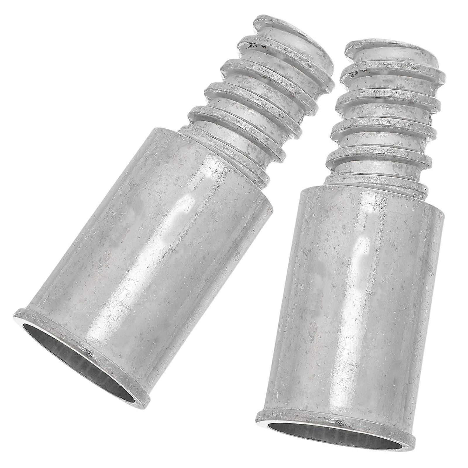 Broom Handle Threaded End for Household Cleaning Tools 2Pcs Alloy Adapter