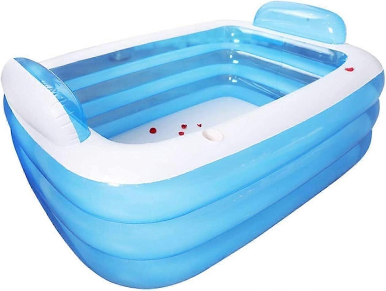 Foldable Portable Bathtub for Adults Indoor or Outdoor Use, Inflatable Home Spa Tub