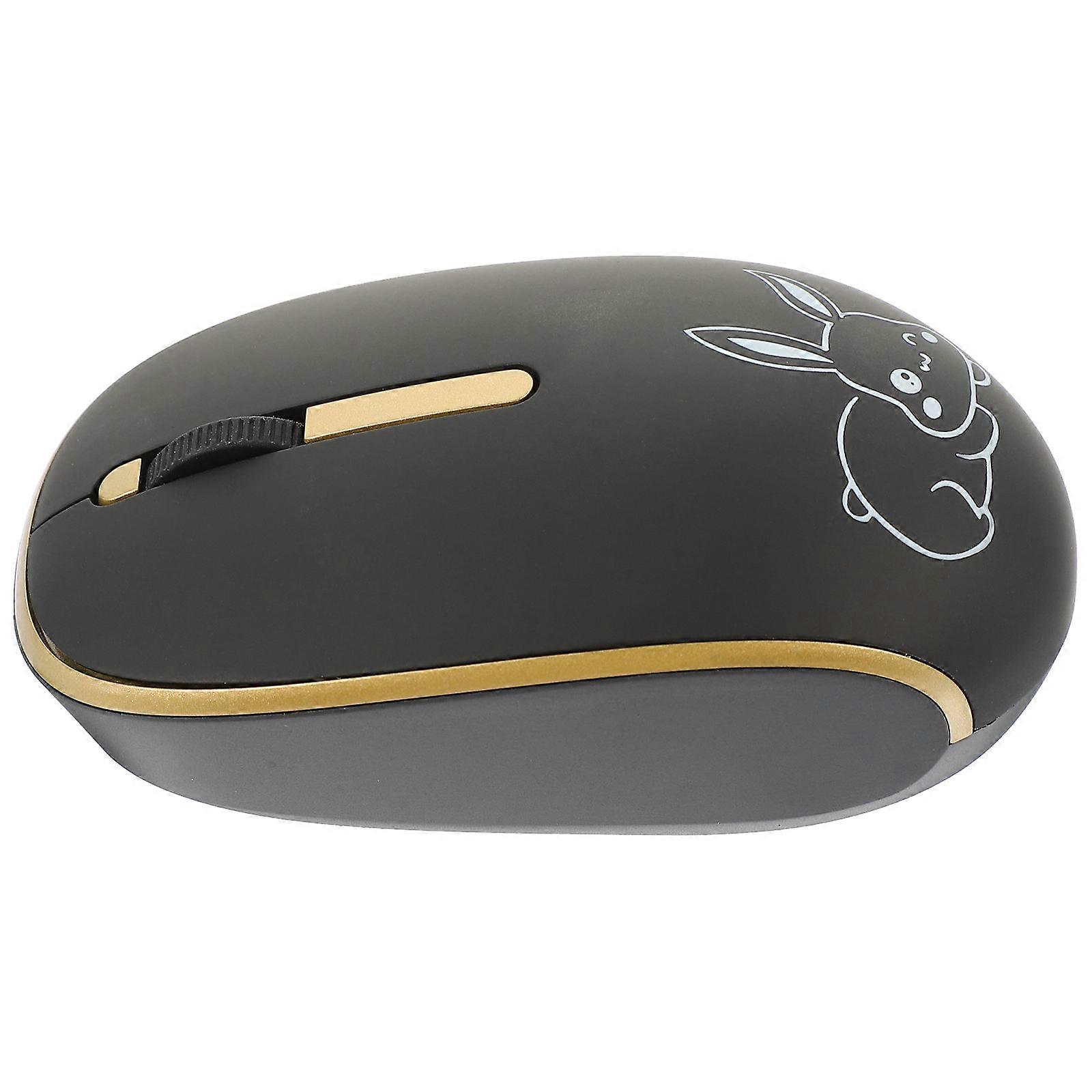 Silent Mouse Wireless Computer Mouse Durable Design Black